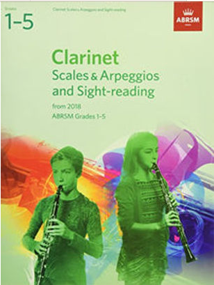 ABRSM Clarinet Scales & Arpeggios and Sight Reading Form 2018