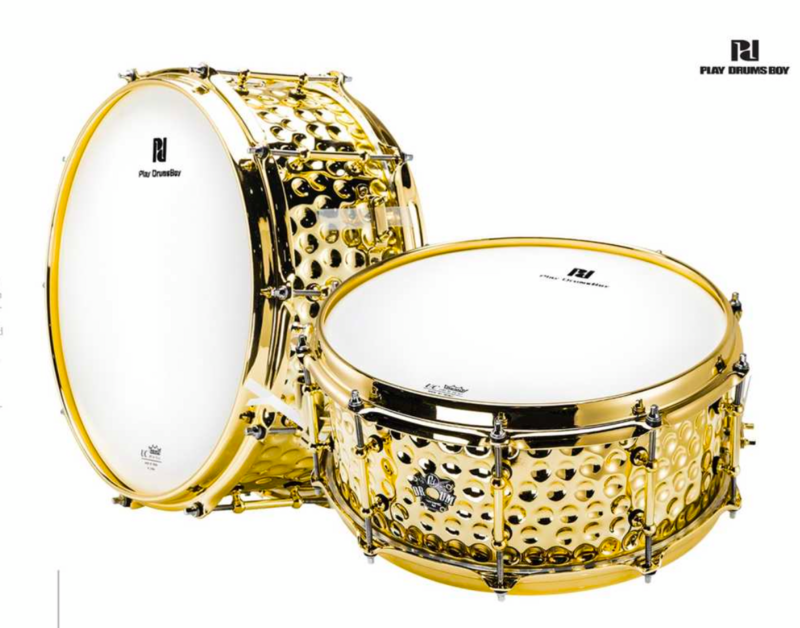 PD 14寸 鍍金軍鼓snare