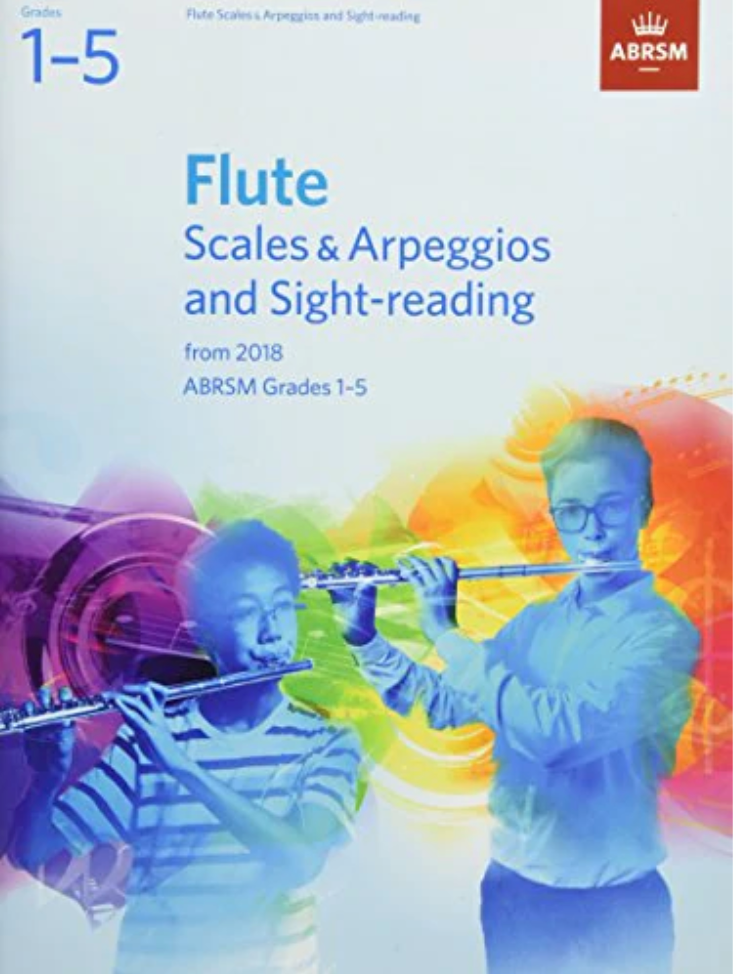 ABRSM Flute Scales & Arpeggios and sight-reading (from 2018) grades 1-5