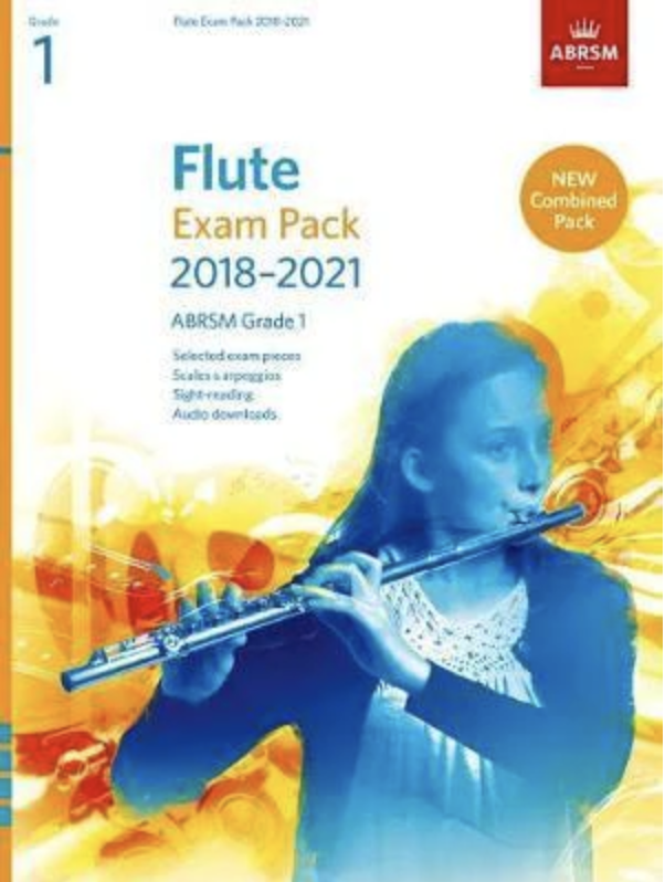 ABRSM Flute Exam Pack 2018-2021 Grade 1 : Selected from the 2018-2021 Syllabus. Score & Part, Audio Downloads, Scales & Sight-Reading