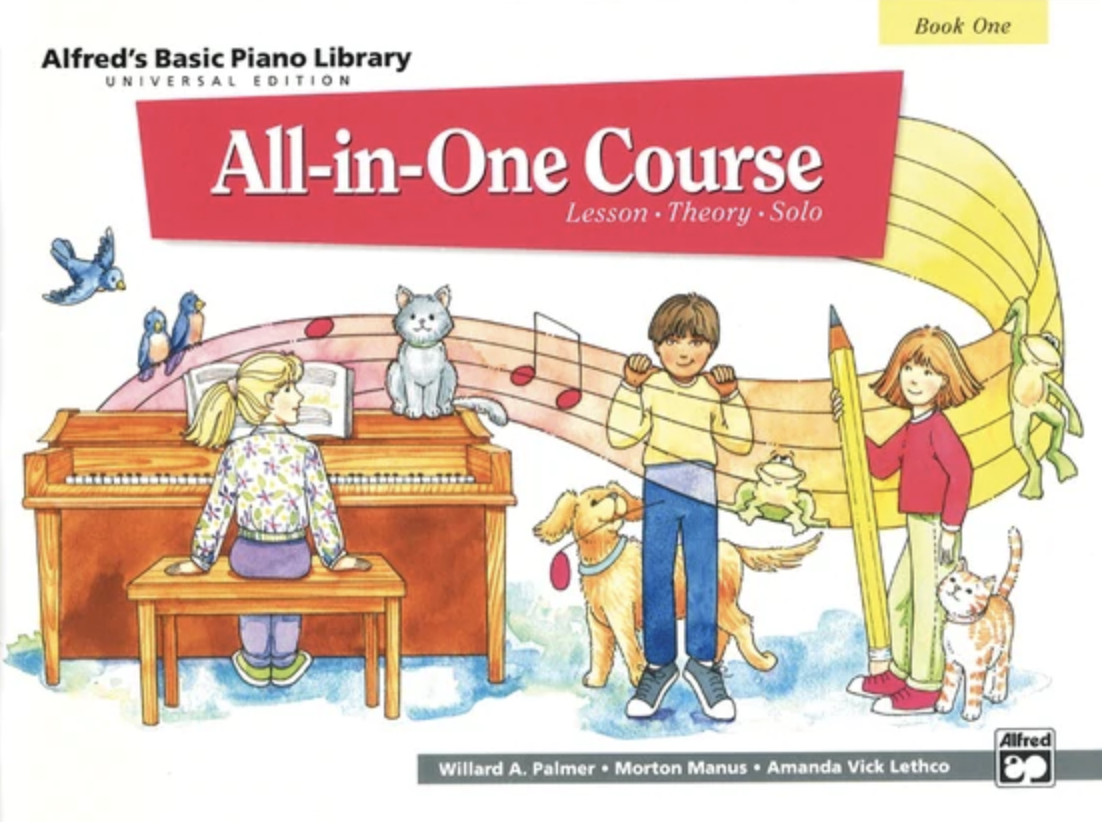 Alfred's Basic Piano Library All-in-One Course Book 1